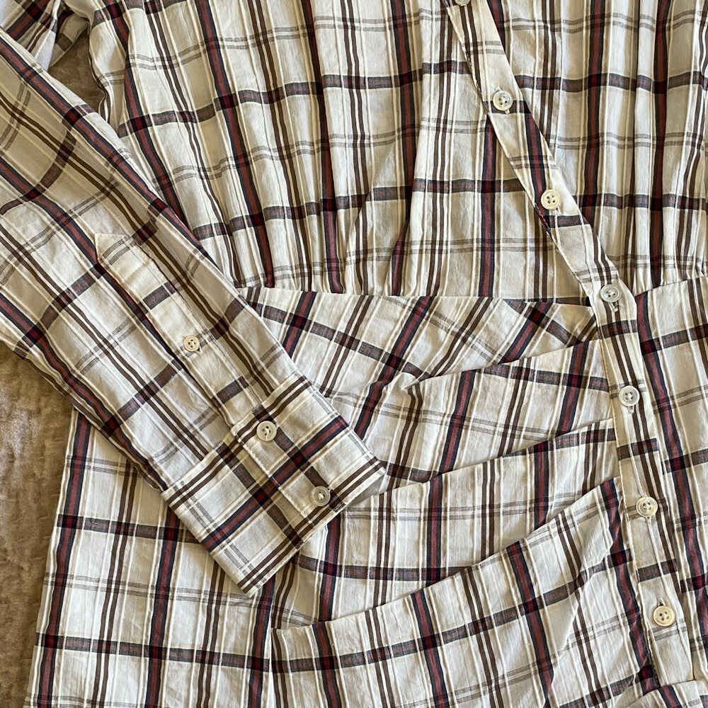 Veronica Beard Plaid Ruffle Dress - Picture 5 of 9